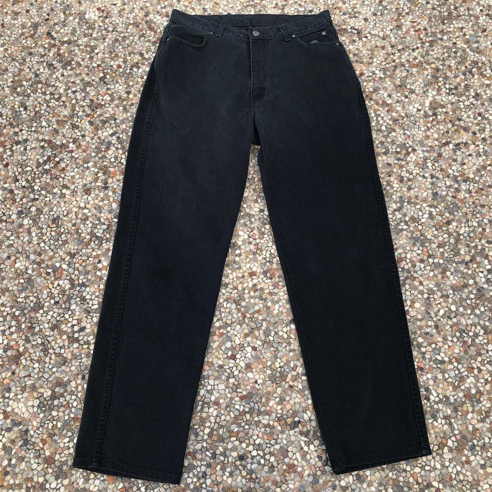 Harley Davidson Jeans Men’s 32x32 Black Denim Straight Relaxed Biker Motorcycle